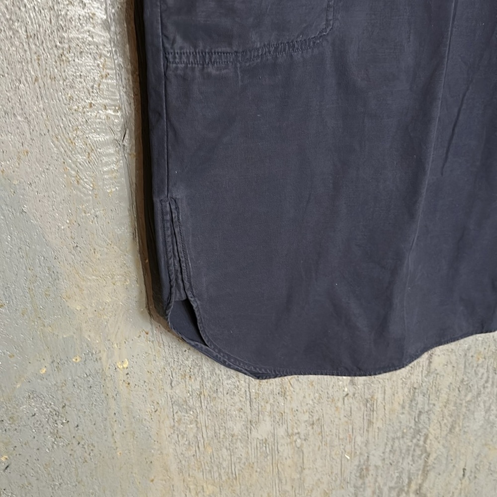GAP Women's Midi Shirt-Dress in Dark Blue - Picture 9 of 11